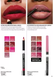 Catálogo Avon Página 41: Avon Glimmerstick Delineador para Lábios €7,99