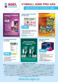 Lékárna AGEL leták Strana 1: Ibalgin 400 mg €199,00, Junior-angin pastilky pro děti €179,00