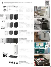 Catálogo IKEA Página 11: ALEX cajonera €99,00, ALEX escritorio €159,00