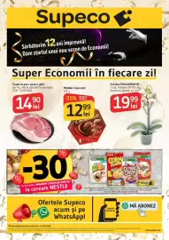 Catalog Supeco Pagină 1: Pulpă de porc pentru gătit €14,90, Orhidee Phalaenopsis €19,99
