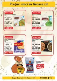 Catalog Supeco Pagină 11: Fantasy cartofi preprăjiți 10 mm €14,19, Edenia pizza cu șuncă și ciuperci €15,19