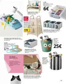 Catálogo IKEA Página 17: Glis caja con tapa €6,00, Tigerfink almacenaje con compartimentos €17,00