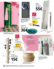 Catálogo IKEA Página 9: Knapper espejo de pie €55,00, BAGGMUCK bandeja para zapatero €3,00