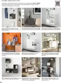 Catálogo IKEA Página 28: Eket estantería de pared €83,00, Eket estantería de pared con 4 compartimentos €63,00