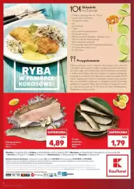 Kaufland gazetka tydzień 36 Strona 2: Tuszka śledziowa wędzona €1,79, Pstrąg tęczowy filet ze skórą €4,89