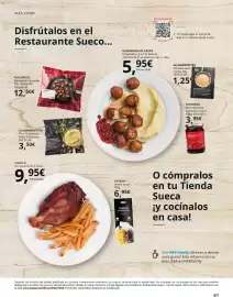 Catálogo IKEA Página 61: Mermelada de arándanos rojos €3,95, Forest - mix para salsa crema €1,25