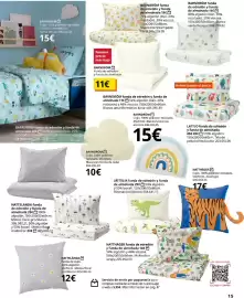 Catálogo IKEA Página 15: Blanco - barndróm €10,00, Blanco - barndrom funda de edredón y funda de almohada €14,00