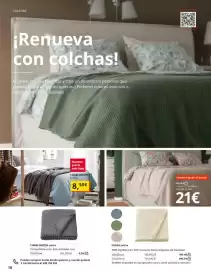 Catálogo IKEA Página 18: Hemos bajado el precio €21,00, T.j.a.b.mster colcha €9,00