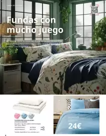 Catálogo IKEA Página 4: Funda de echedom y fundas de almohada €22,00