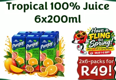 Foodeez catalogue week 36 Page 13: PureJoy Tropical 100% Juice €49,00