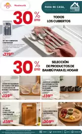 Folleto DelSol Página 16: Chefmaker juego de salseras de vidrio con base y cucharas de bambú €139,93