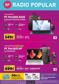 Folheto Radio Popular Página 68: Pc portátil asus €549,99