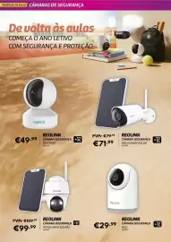 Folheto Radio Popular Página 42: Reolink câmara segurança e321 €29,99, Reolink câmara segurança argus b320 solar €71,99