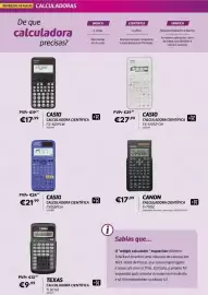 Folheto Radio Popular Página 62: Casio calculadora científica fx-570sp cw €27,99, Canon calculadora científica F-715SG €17,99