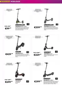Folheto Radio Popular Página 64: Ninebot trotinete e2 e ii €229,99, Xiaomi trotinete mi 6 €429,99