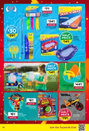 Toyworld catalogue Page 14: Fisher-Price Swing €44,99, Tonka Trike €79,99