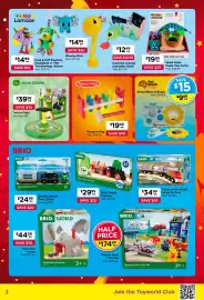 Toyworld catalogue Page 2: Brio World Santa Fe Train €34,99, Brio Little Forest Train Set €29,99