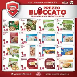Volantino Elite Pagina 8: Vongole sgusciate Selex €1,19, Selex Croccanti filetti di merluzzo panati €2,99