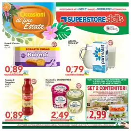 Volantino Sidis Pagina 1: Barattolino SAMMONTANA Delizioso €2,49, Set 2 contenitori Creative €2,99