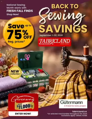 Fabricland (valid until 30-09)