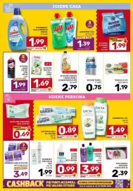 Volantino Il Centesimo Pagina 12: Detersivo liquido per capi scuri Soflan €1,99, Deodorante spray/stick Dove €1,99