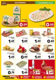 Volantino Il Centesimo Pagina 3: Prosciutto Braciottto Gratia L'Etto €1,49, Filetti di alici marinate €1,49
