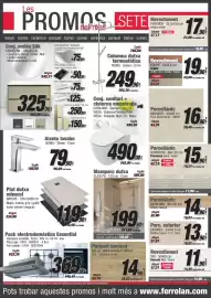 Catálogo Ferrolan Página 1: Click ph 120 cm crom €199,90, Catalano sanitari sfera 55 €490,00