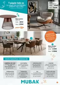 Folleto Mubak Página 5: Sillon €745,00, Mesa auxiliar €239,00