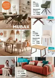 Folleto Mubak Página 9: Mesa extensible €1.919,00, Silla €195,00