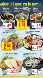 Folleto Abordo Página 5: Mejillones cocidos en su jugo €4,99, Abordo - anillas de pota de calamar €5,99