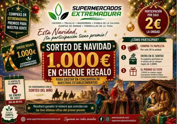 Extremadura (válido hasta el 6-01)