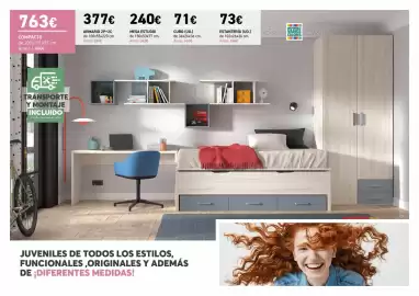 Catálogo Merkamueble Página 21: Compacto €763,00, Mesa estudio €240,00