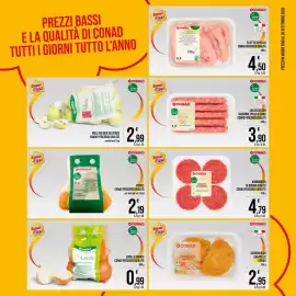 Volantino Spesa Facile Conad Pagina 2: Hamburger di bovino €4,79