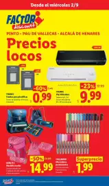 Folleto Ocine Página 1: Tronic - fundas para plastificar €0,99, Tronic - plastificadora €9,99
