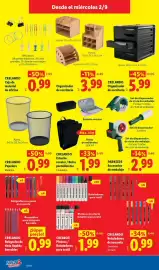 Folleto Ocine Página 2: Crelando - caja de material de oficina €0,99, Creabox - pintura / rotuladores para textil €1,99