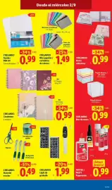 Folleto Ocine Página 3: Crelando - cuadernos €0,99, Crelando - bloc papeles / cartulinas de colores €1,49