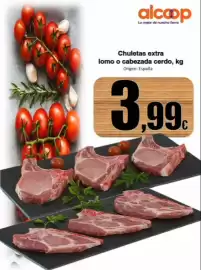 Folleto Super Alcoop semana 36 Página 6: Chuletas extra lomo o cabezada cerdo €3,99