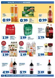 Volantino Ok Sigma Pagina 14: Coca Cola Zero Zucchero e Caffeina €1,79, Feudo Monaci Vino Primitivo del Salento €5,79