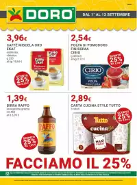 Volantino Doro Daily Pagina 1: Caffè Ekaf Espresso Miscela Oro €3,96, Polpa di pomodoro finissima Cirio €2,54