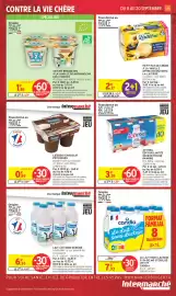 Catalogue Intermarché Contact page 21: LES 2 VACHES YAOURT BRASSÉ BIO €1,85, Actimel €3,39