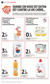 Catalogue Intermarché Contact page 22: TOP BUDGET Lessive liquide €2,42, TOP BUDGET THON LISTAO MORCEAUX €2,11