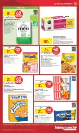 Catalogue Intermarché Contact page 23: Nesquik Poudre saveur fraise €2,35, LU Belvita Moelleux Chocolat €1,12