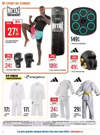 Catalogue Intersport page 8: Adidas ACCESS PRO HEAD GEAR €49,99, ADIDAS KIMONO KARATE K200 EVO €29,99