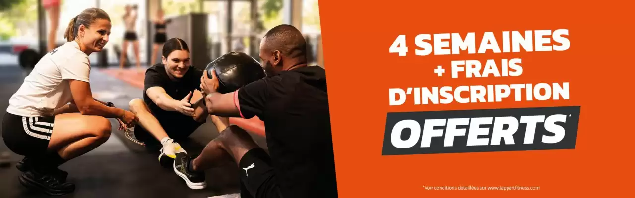 L'Appart Fitness (valable jusqu'au 30-09)