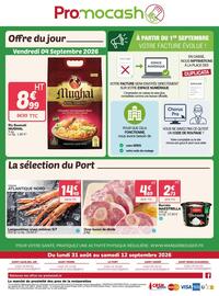 Catalogue Promocash page 16: Langoustines crues entières €14,49, MUGHAL Riz Basmati €8,99