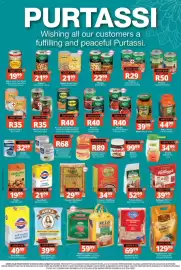Checkers catalogue Page 1: Rhodes Tomatoes Mix €40,00, Anika White Thai Long Grain Rice €39,99