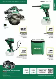 Catalogue Tout faire matériaux page 43: HIKOKI VISSEUSE À CHOC €119,00, HIKOKI GLACIÈRE €119,00