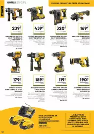 Catalogue Tout faire matériaux page 46: DEWALT PERFORATEUR SDS-PLUS €320,00, DEWALT PERFORATEUR SDS-PLUS €439,00