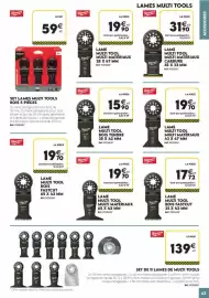 Catalogue Tout faire matériaux page 63: Milwaukee LAME MULTI TOOL €19,70, Milwaukee LAME MULTI TOOL BOIS TENDRE €15,90