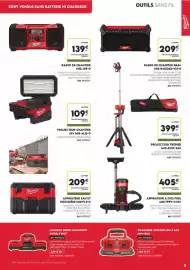 Catalogue Tout faire matériaux page 9: MILWAUKEE ASPIRATEUR À DOS FUEL €405,00, Milwaukee CHARGEUR SYSTÈME M14 À M18 €149,00